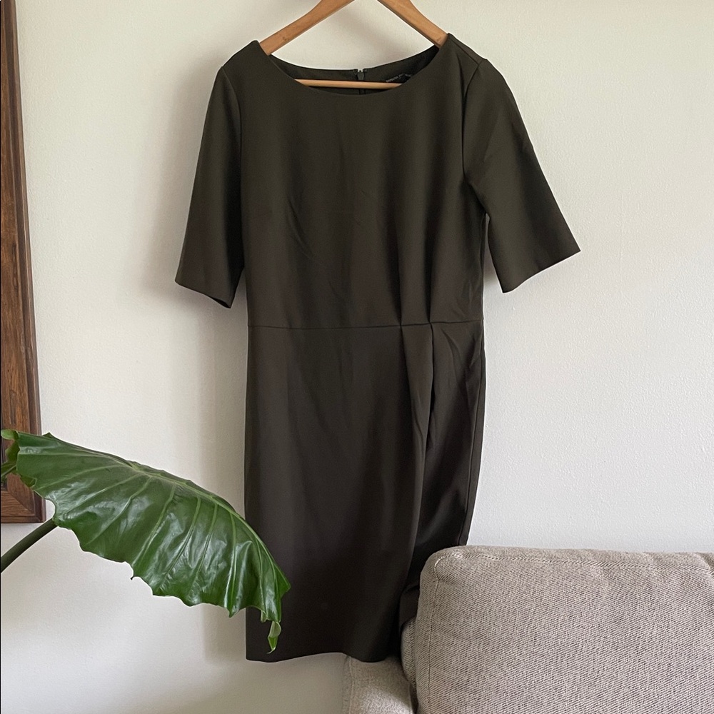 Banana Republic Olive Midi Sheath Dress